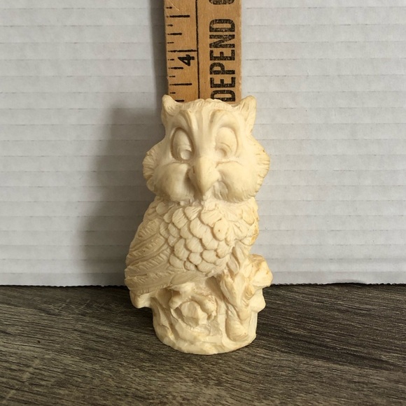Vtg Italian Owl Sculpture by A. Santini - Picture 10 of 12